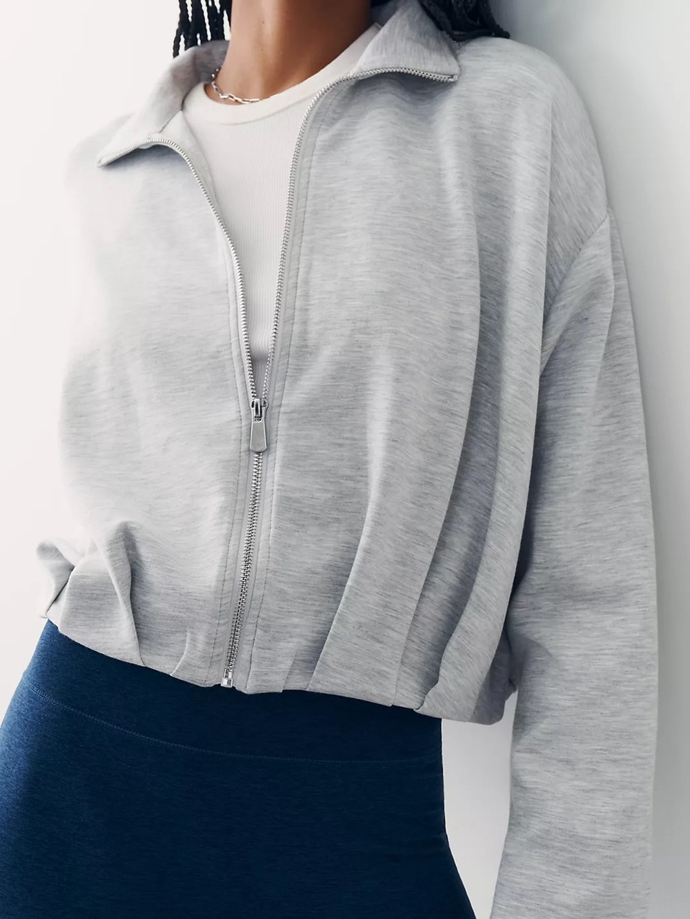 Daily Practice Neo Zip-Up Jacket Heather Grey